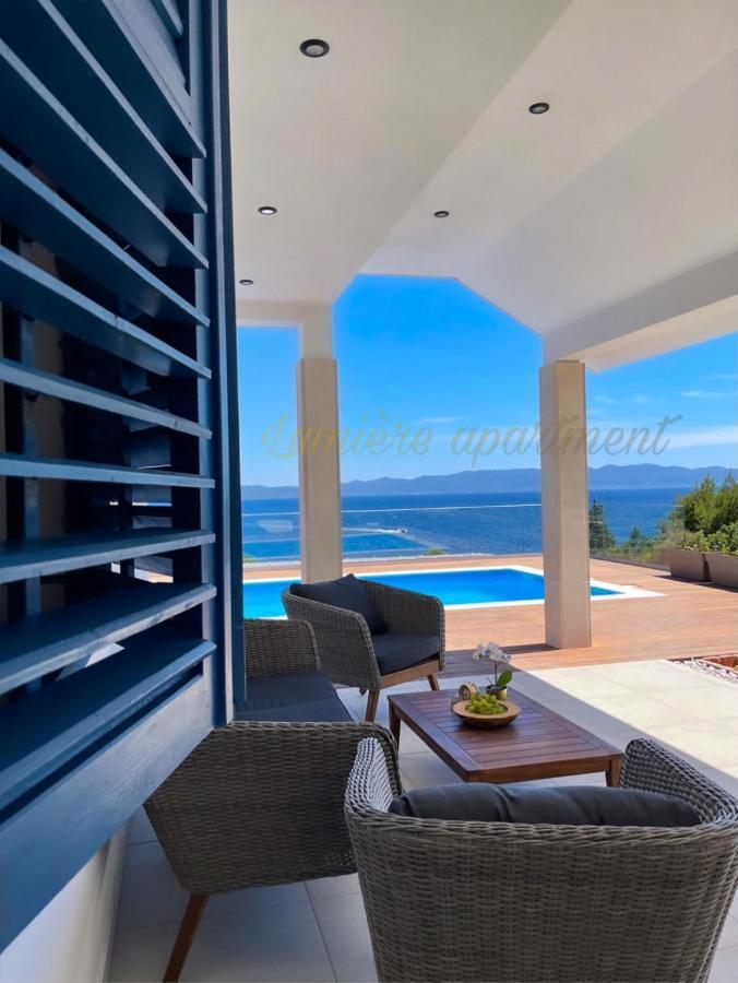 Seaview Pool Apartment-Lumiere, Island Hvar-Gdinj Dış mekan fotoğraf