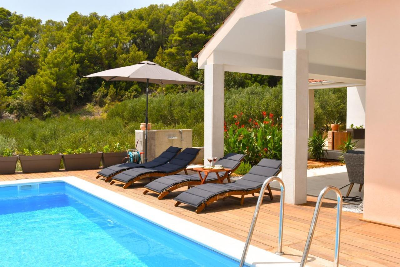 Seaview Pool Apartment-Lumiere, Island Hvar-Gdinj Dış mekan fotoğraf